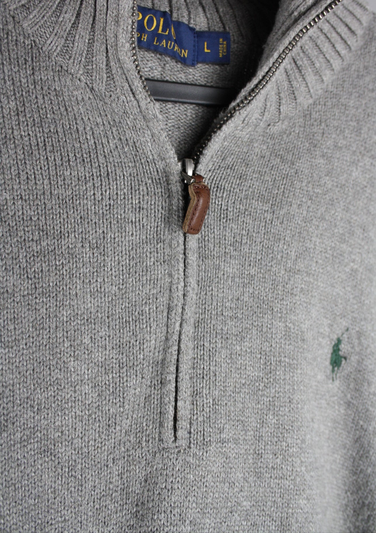 Ralph Lauren Quarter Zip Sweater (L)