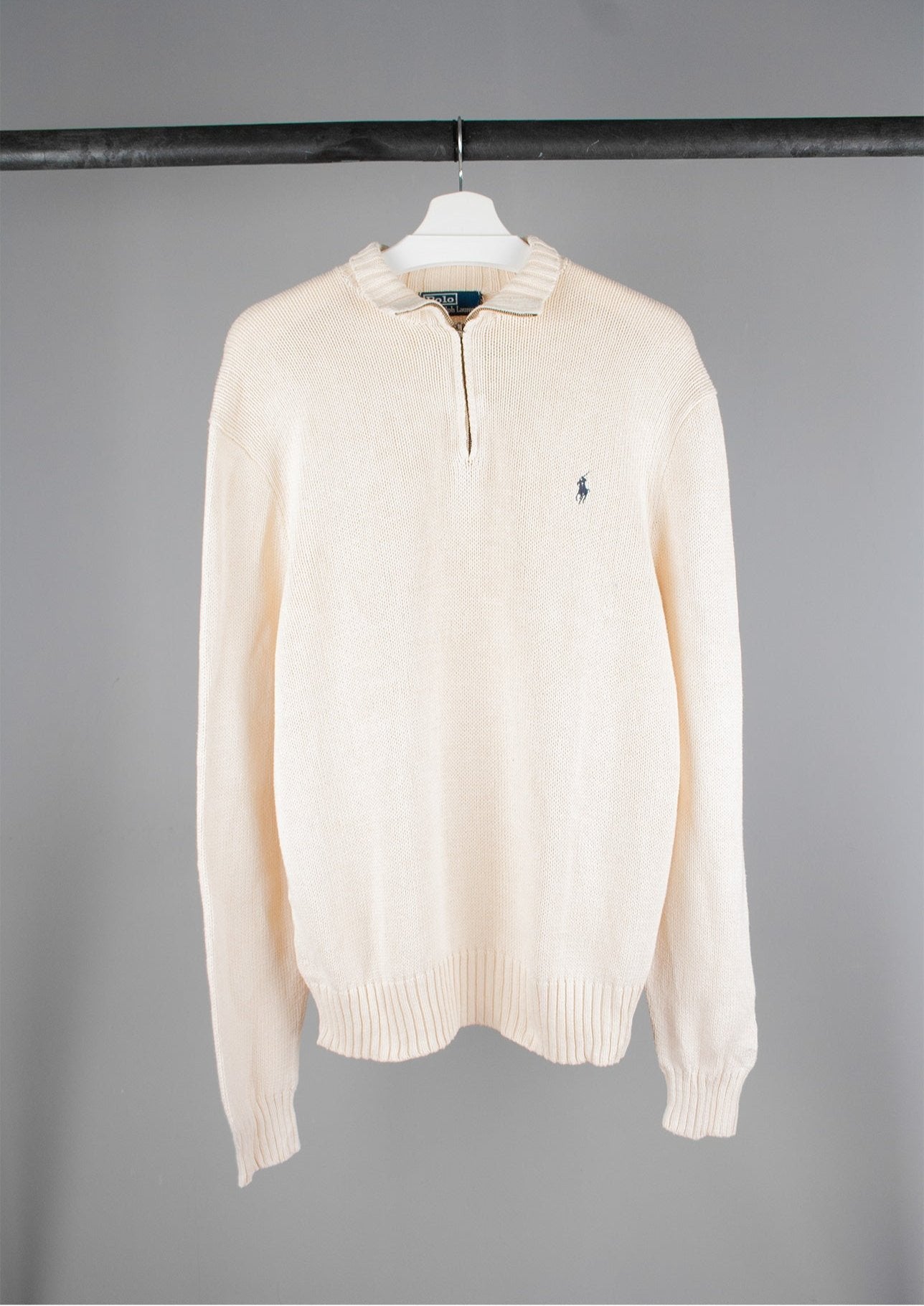 Ralph Lauren Quarter Zip Sweater (L)