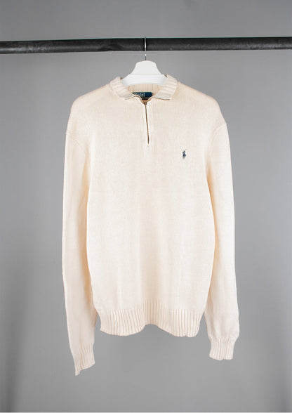 Ralph Lauren Quarter Zip Sweater (L)