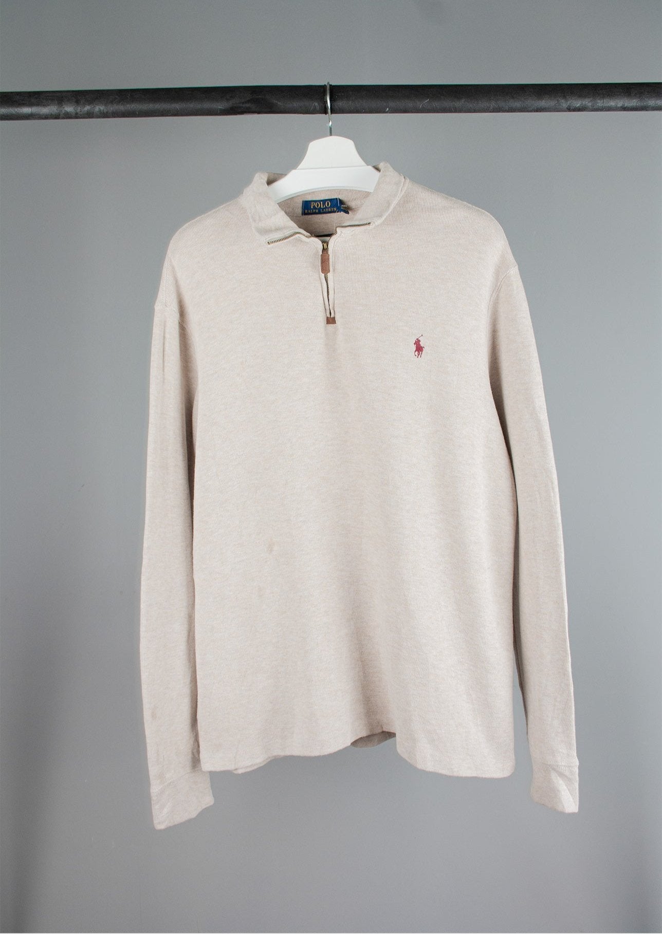 Ralph Lauren Quarter Zip Sweater (L)