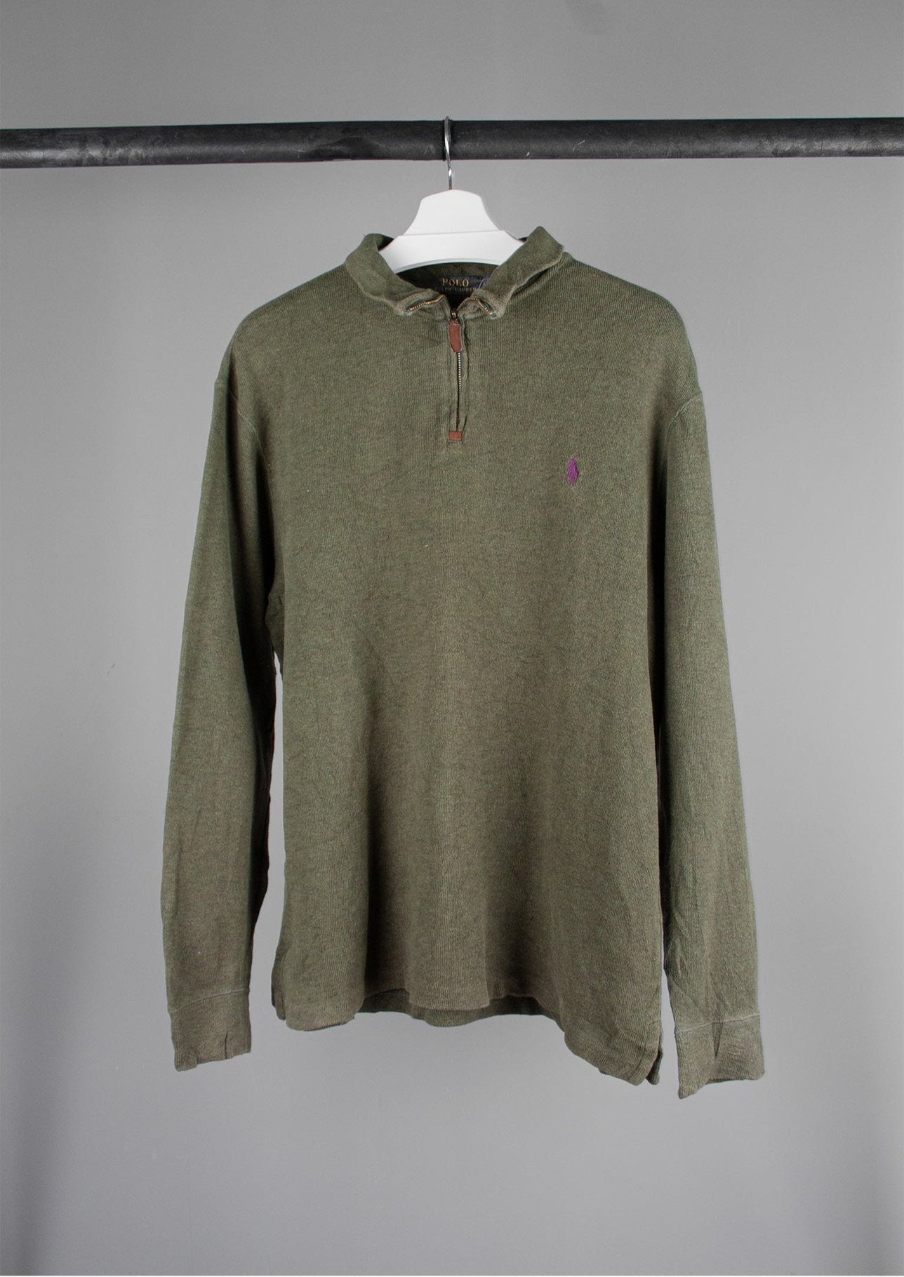 Ralph Lauren Quarter Zip Sweater (L)