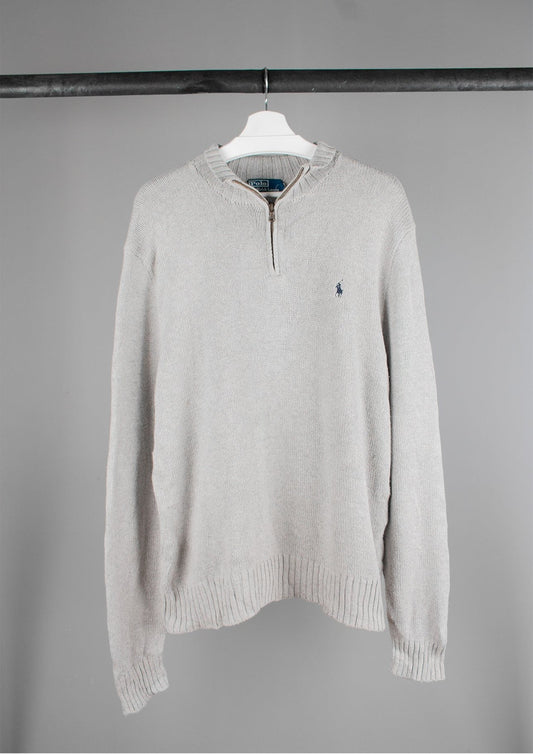 Ralph Lauren Quarter Zip Sweater (XL)