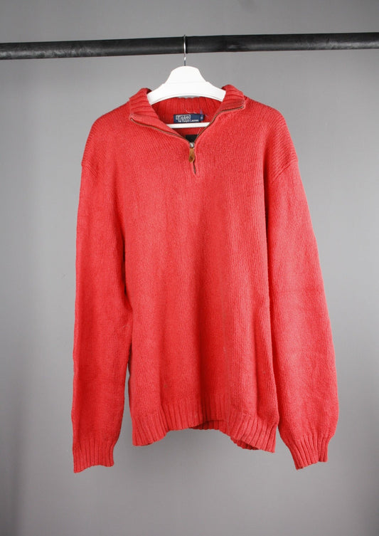 Ralph Lauren Quarter Zip Sweater (XL)