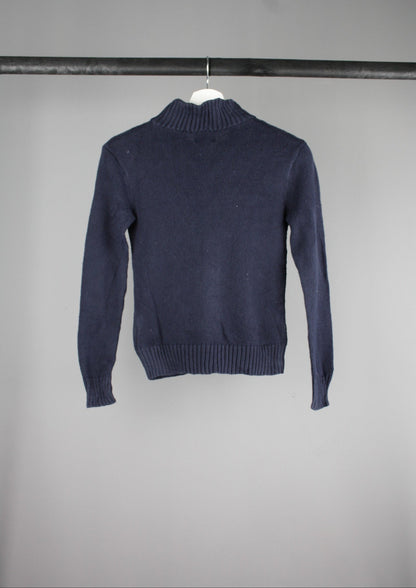 Ralph Lauren Cable Knitwear Quarter Zip Sweater (Kids S)