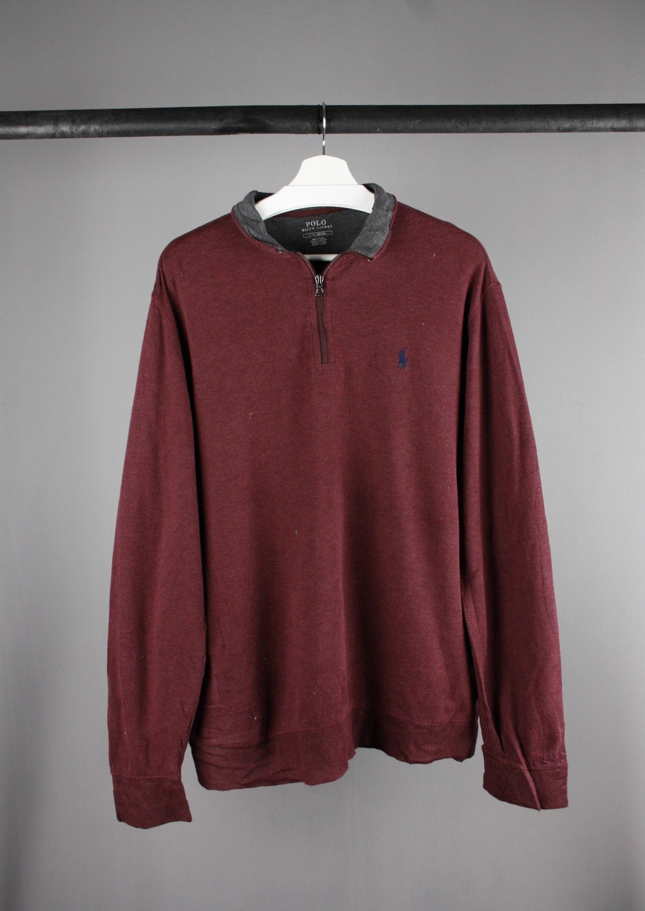 Ralph Lauren Quarter Zip Sweater (L)