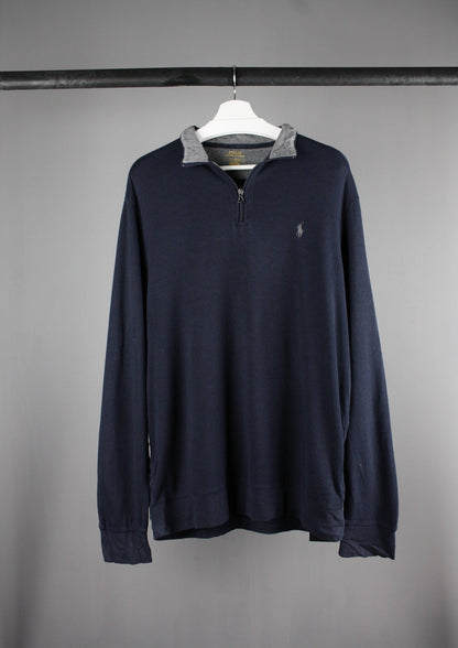 Ralph Lauren Quarter Zip Sweater (L)