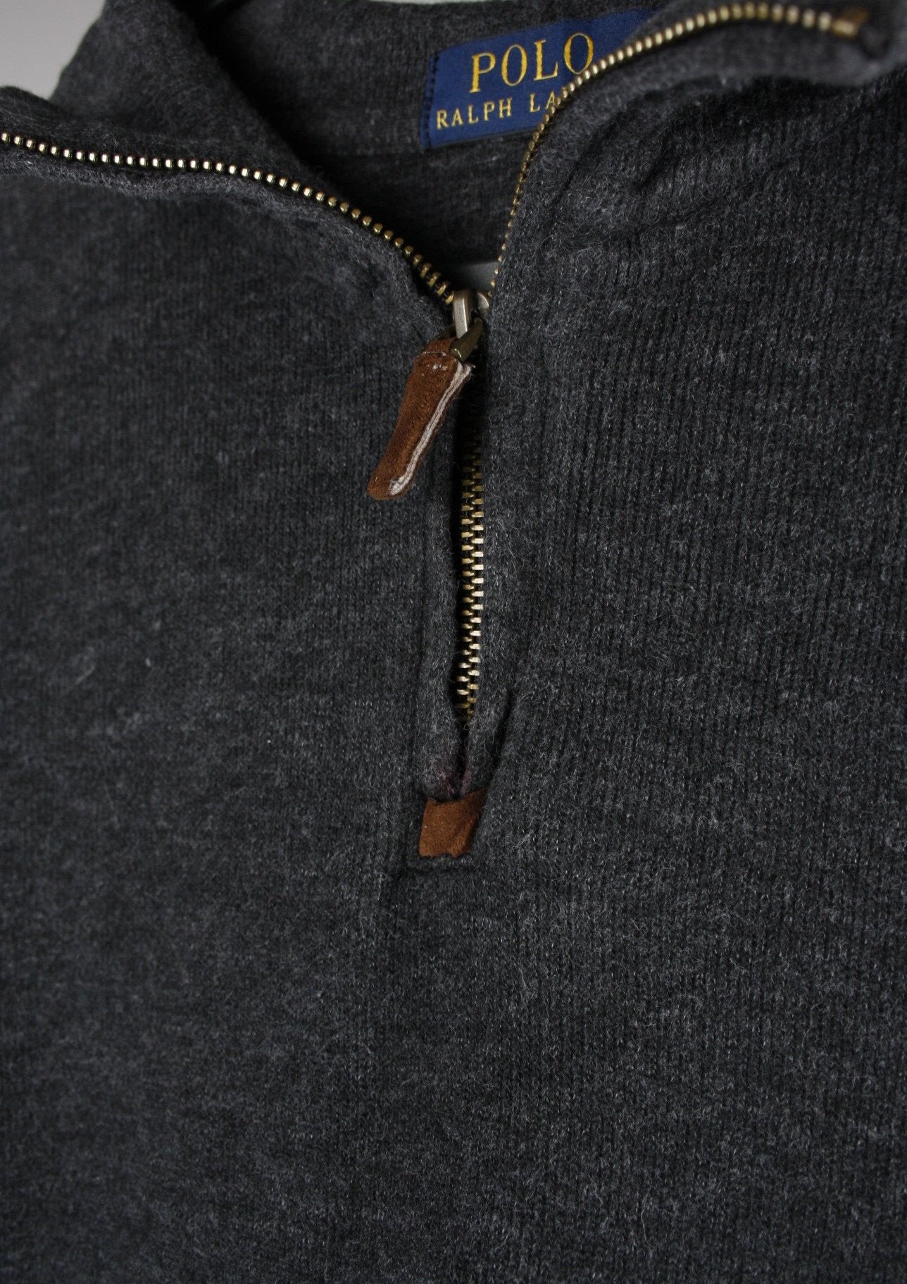 Ralph Lauren Quarter Zip Sweater (L)