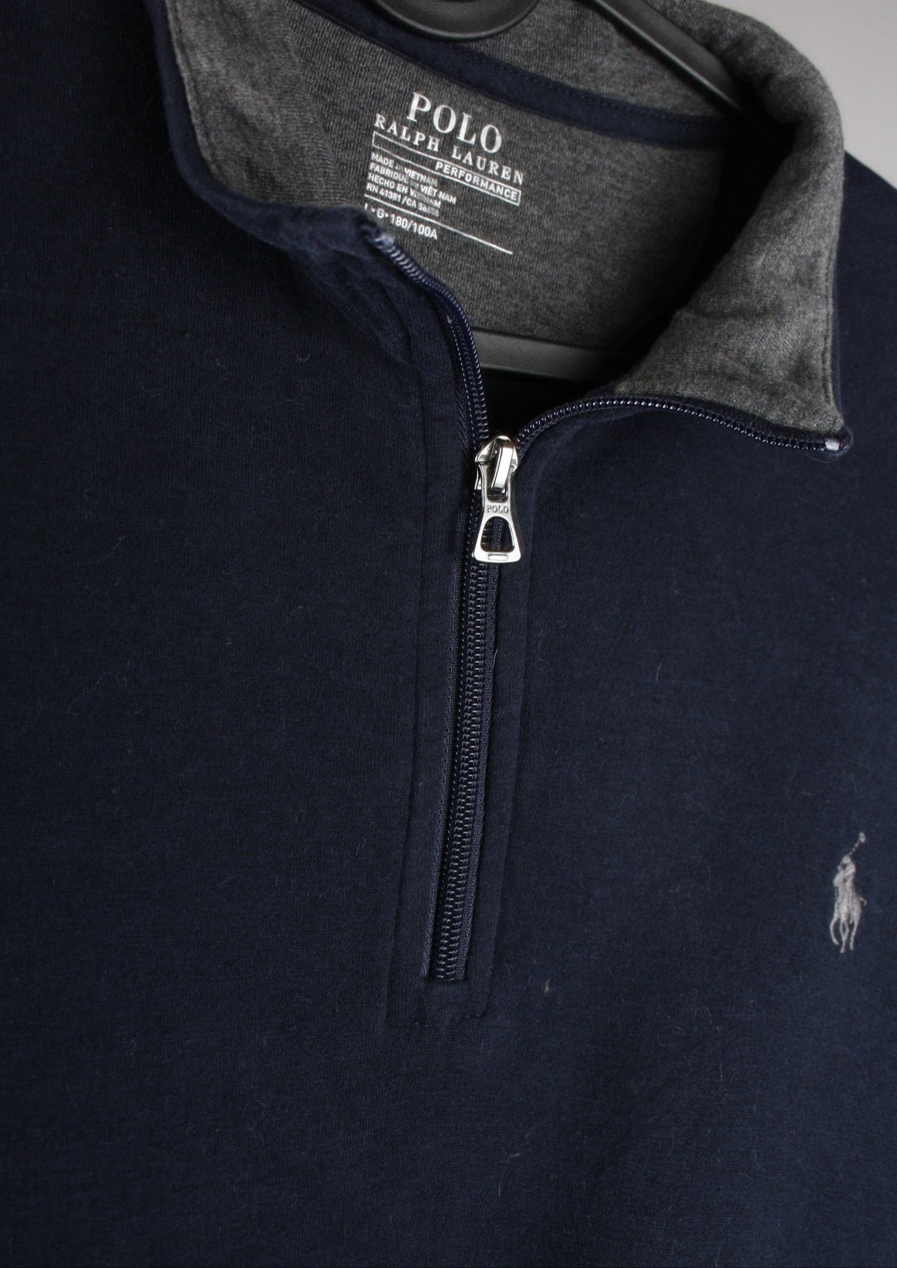 Ralph Lauren Quarter Zip Sweater (L)