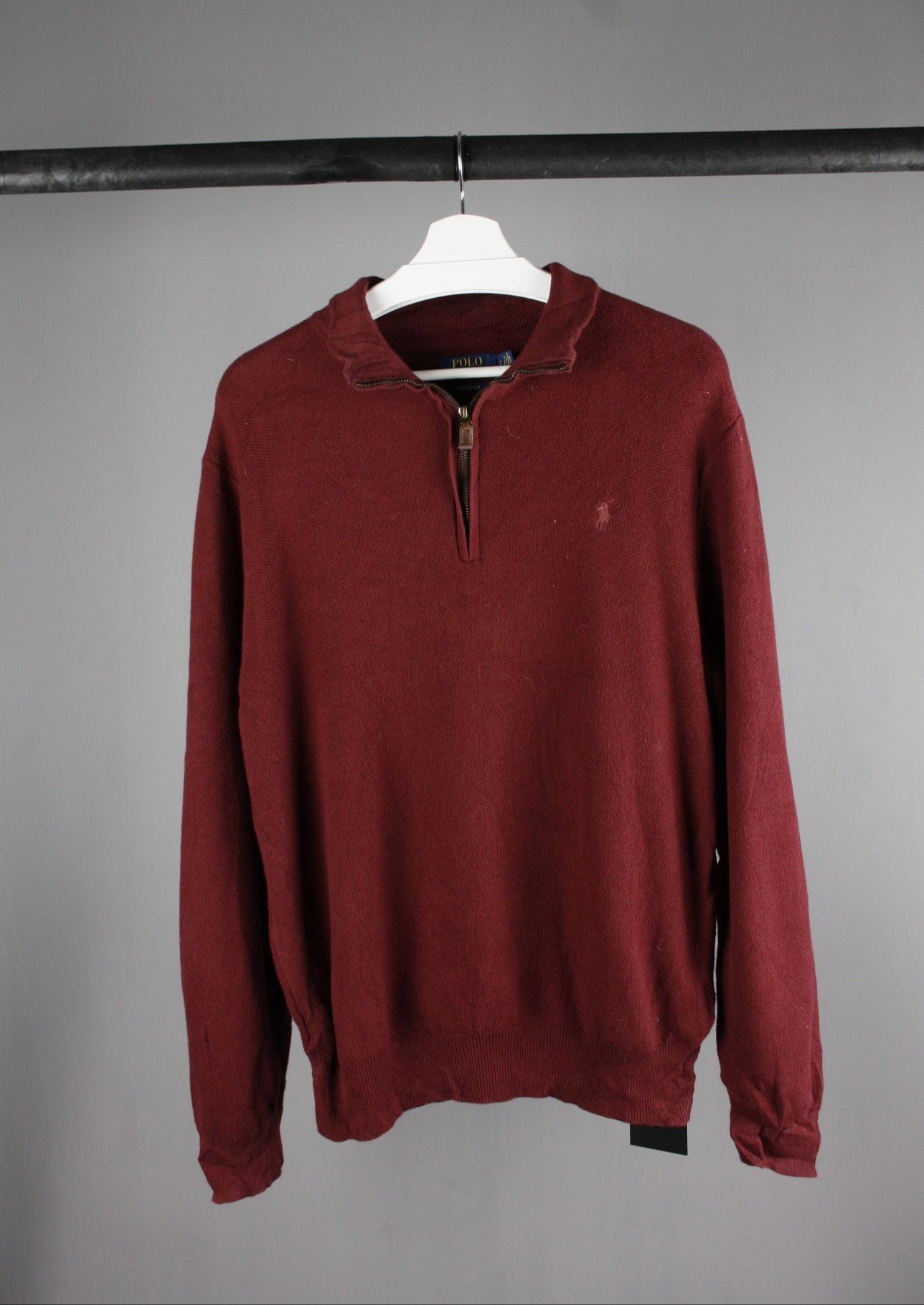 Ralph Lauren Quarter Zip Sweater (L)