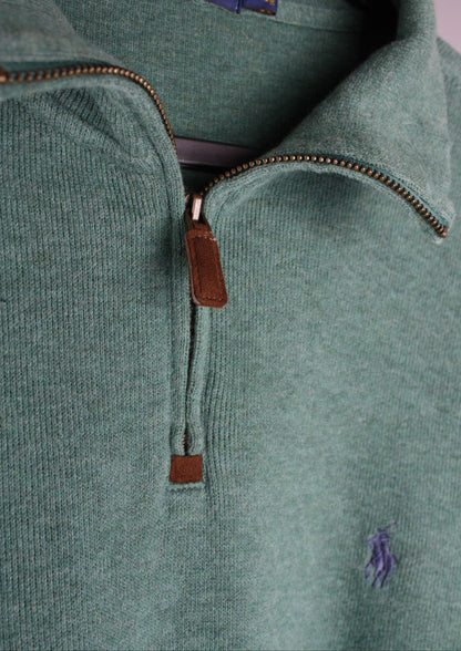 Ralph Lauren Quarter Zip Sweater (M)