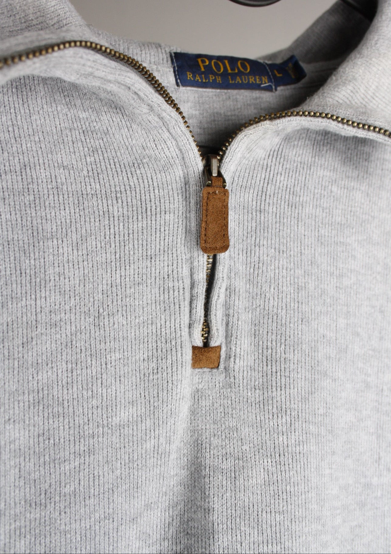 Ralph Lauren Quarter Zip Sweater (L)
