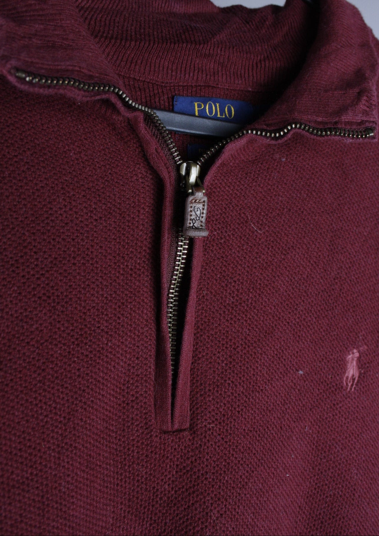 Ralph Lauren Quarter Zip Sweater (L)